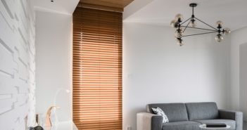 Modern home interior with sofa